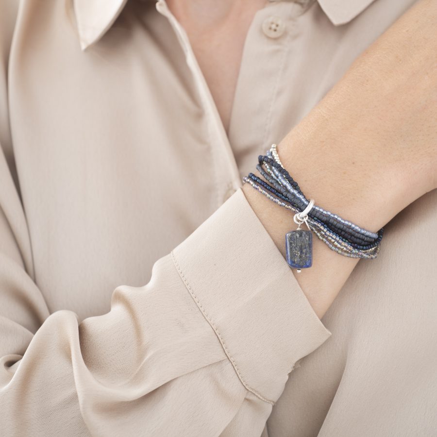 A Beautiful Story - Armband Nirmala Lapis Lazuli Silver - Bild 2