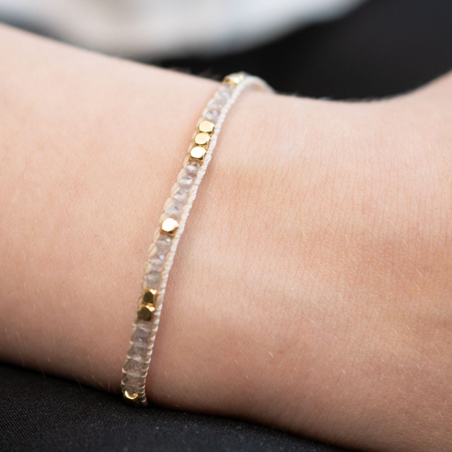 IBU Jewels - Armband Jill Small Stone Labradorite