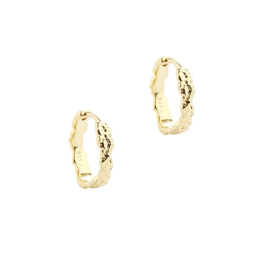 Aqua Dulce - Örhängen New Mila Hoops 15mm Guld