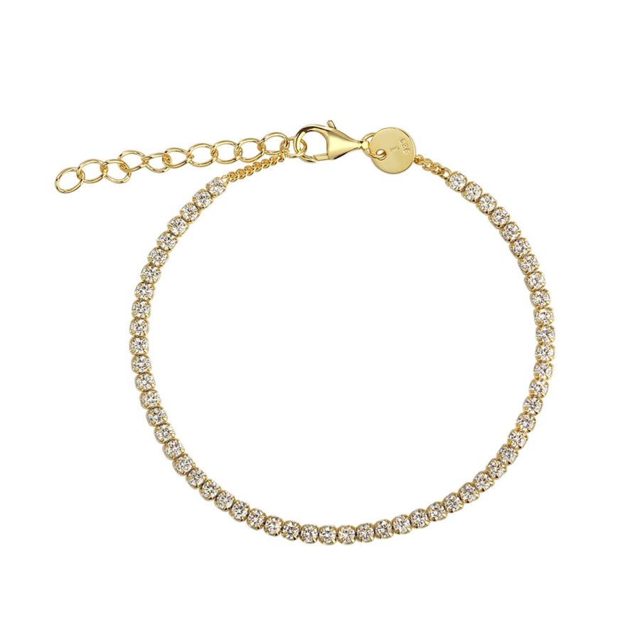 Aqua Dulce - Armband Dagny Tennis Guld