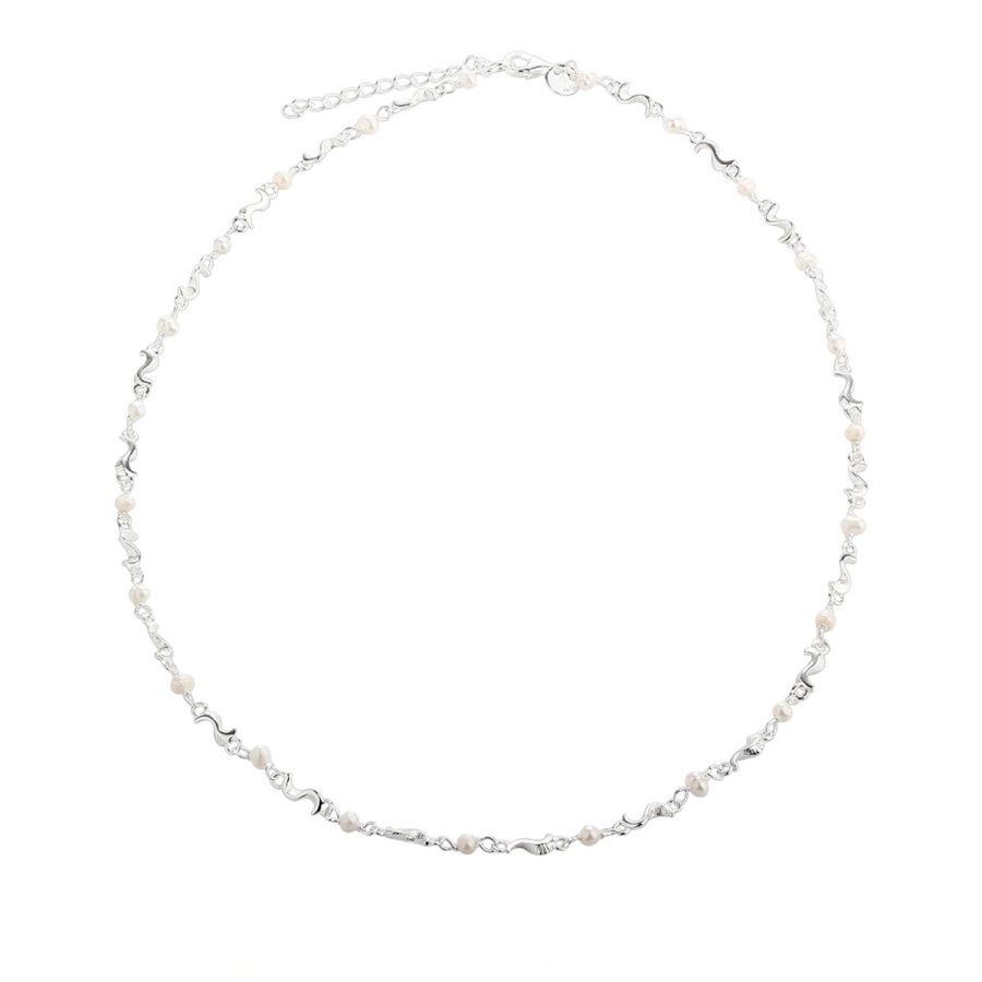 Aqua Dulce - Halsband Rhumba Pearl Silver