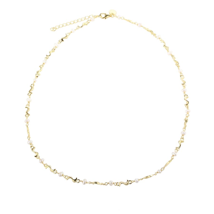 Aqua Dulce - Halsband Rhumba Pearl Guld