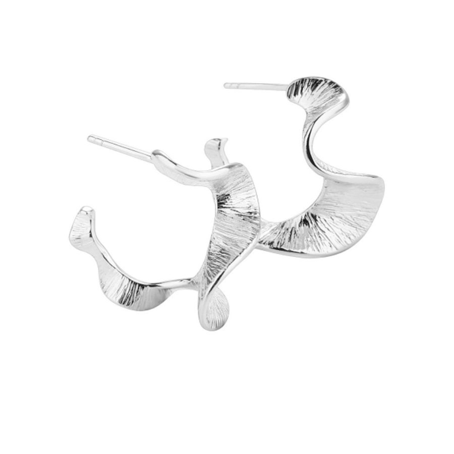 Aqua Dulce - Örhängen Rhumba 25mm Silver