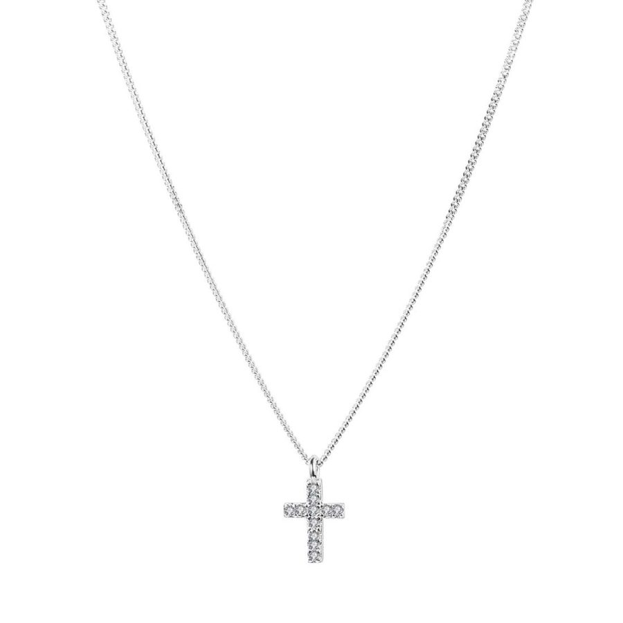 Aqua Dulce - Halsband Cross, Silver