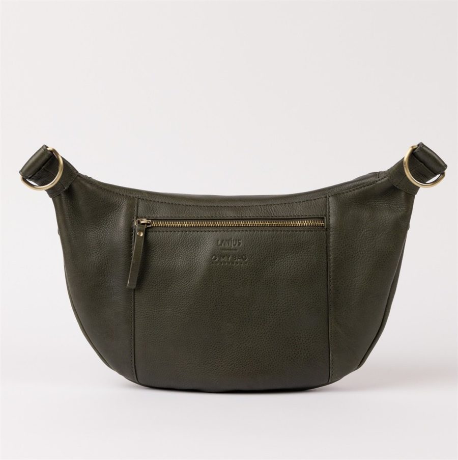 OMBxLanius - Drew Maxi, Dark Olive Soft Grain Leather - Bild 2