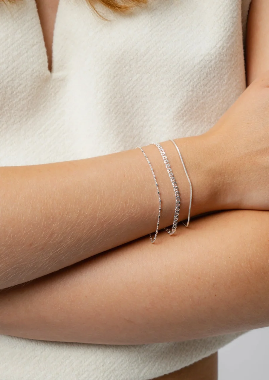 Syster P - Sheer Mirror Armband Silver M/L - Bild 2