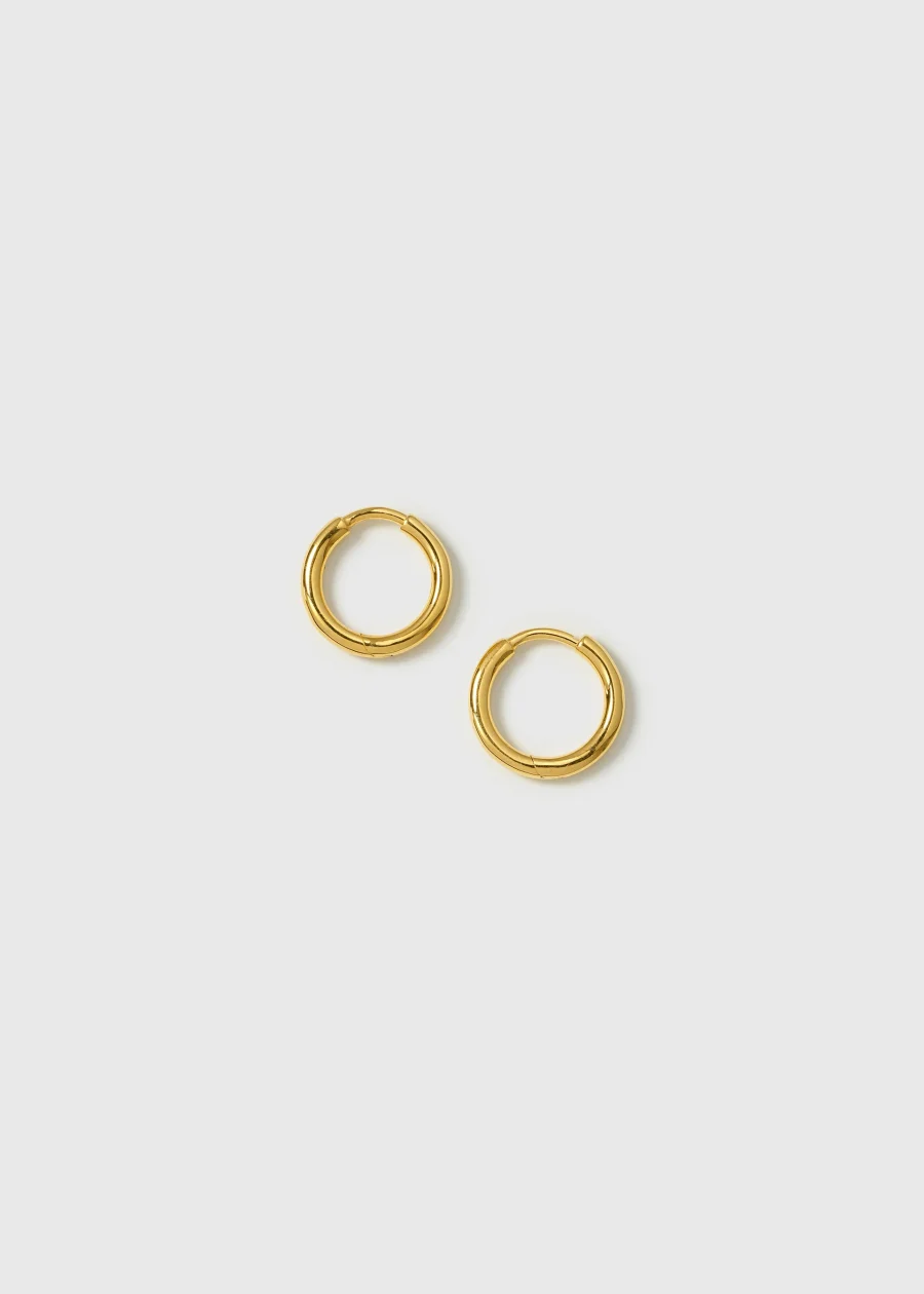 Syster P - Örhänge Beloved Fat Small Hoops Guld
