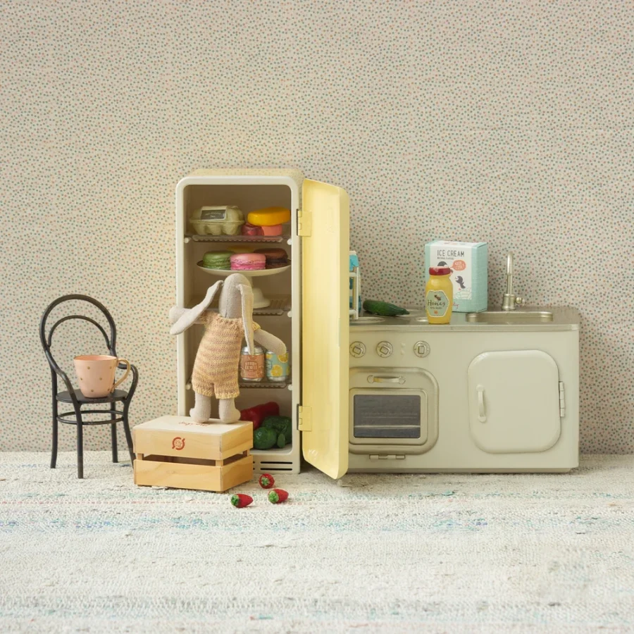 Maileg - Miniature fridge Yellow - Bild 3