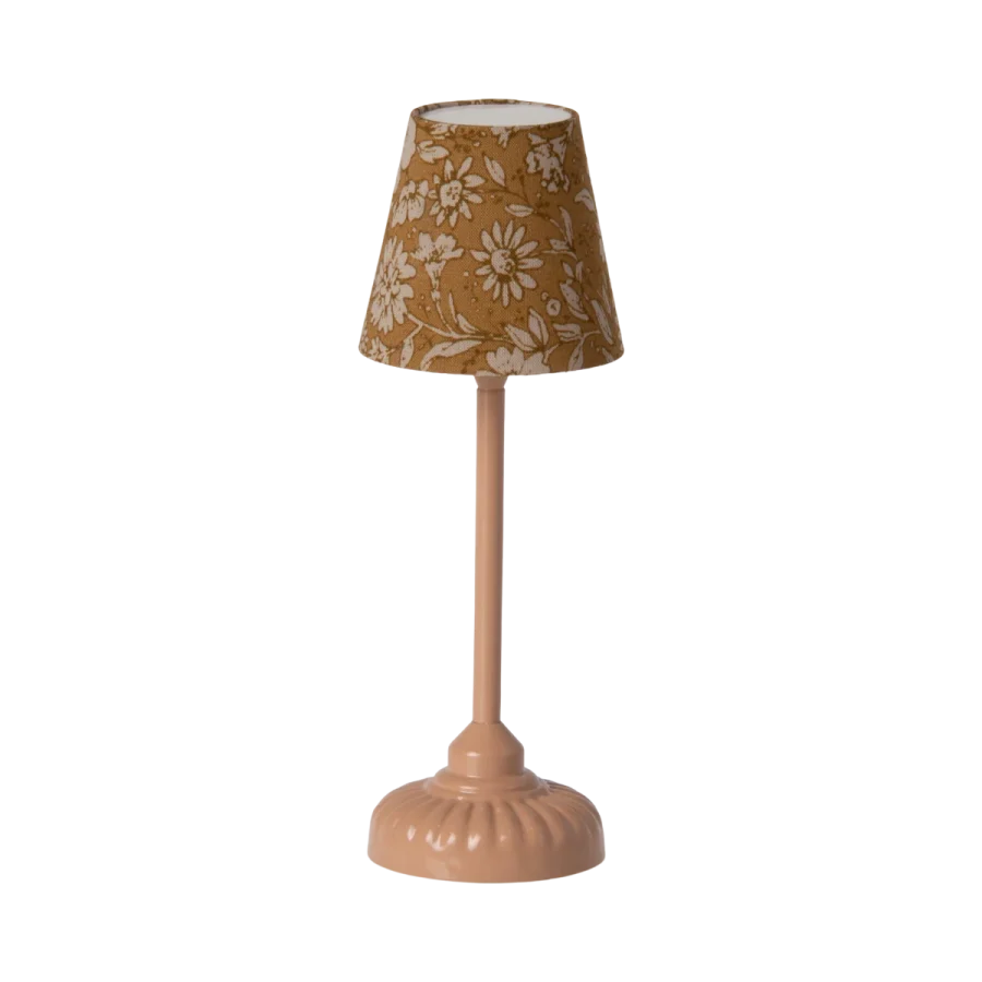 Maileg - Vintage floor lamp, Mouse - Dark powder