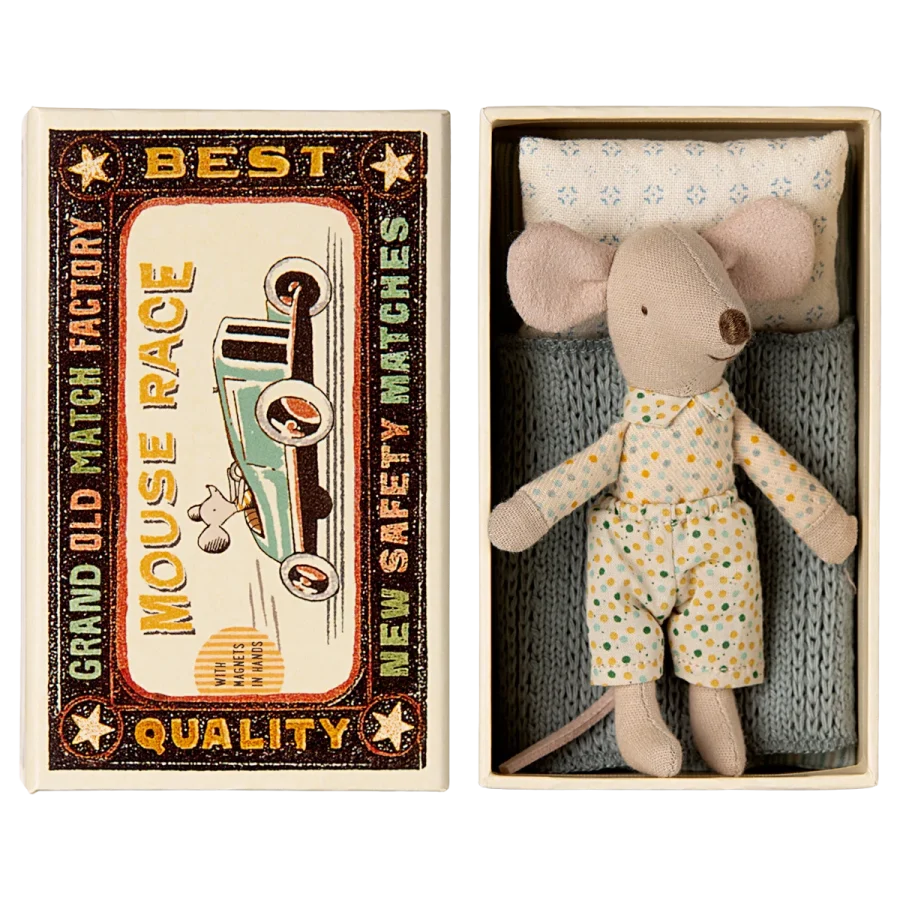 Maileg - Little brother mouse in matchbox