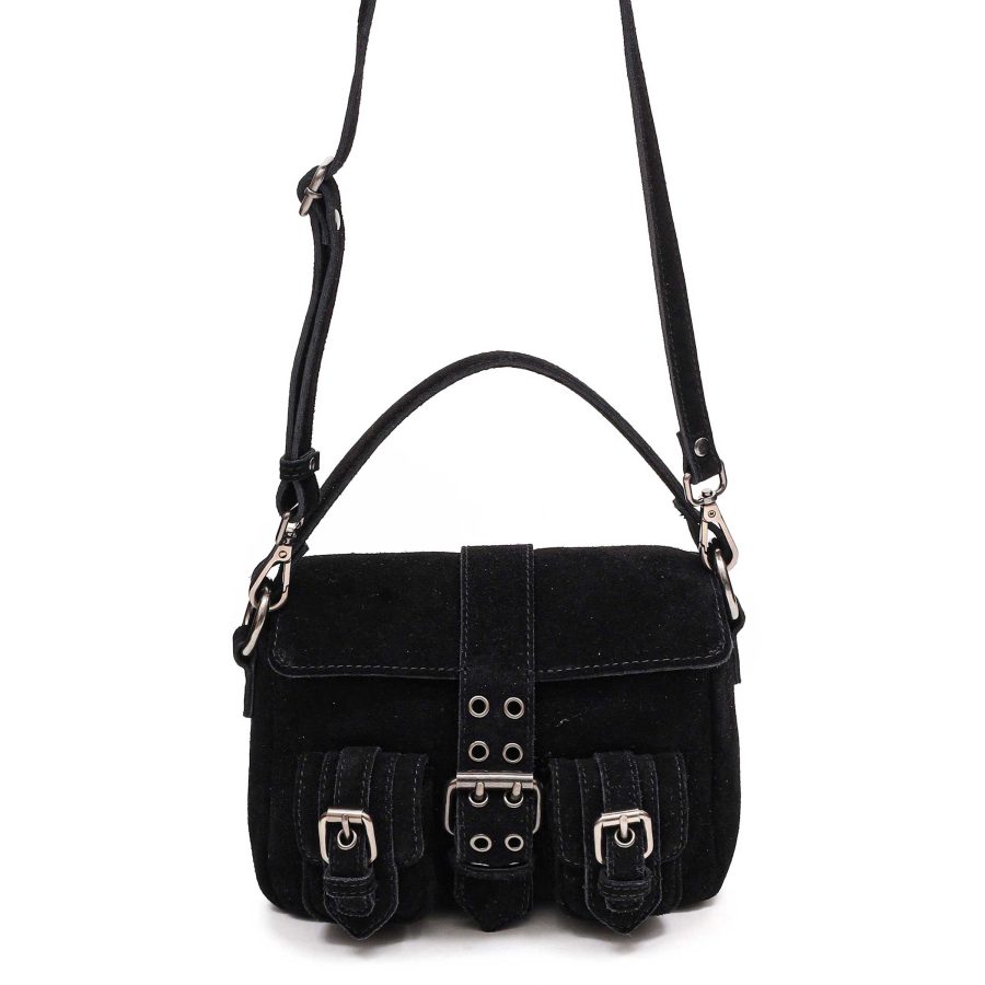Nunoo - Honey Buckle Suede Black