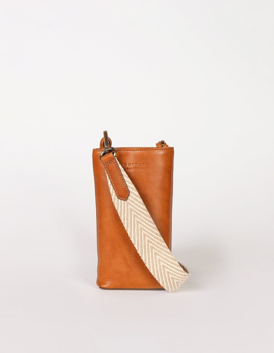 O My Bag - Mobilväska Charlie Phone Bag Cognac