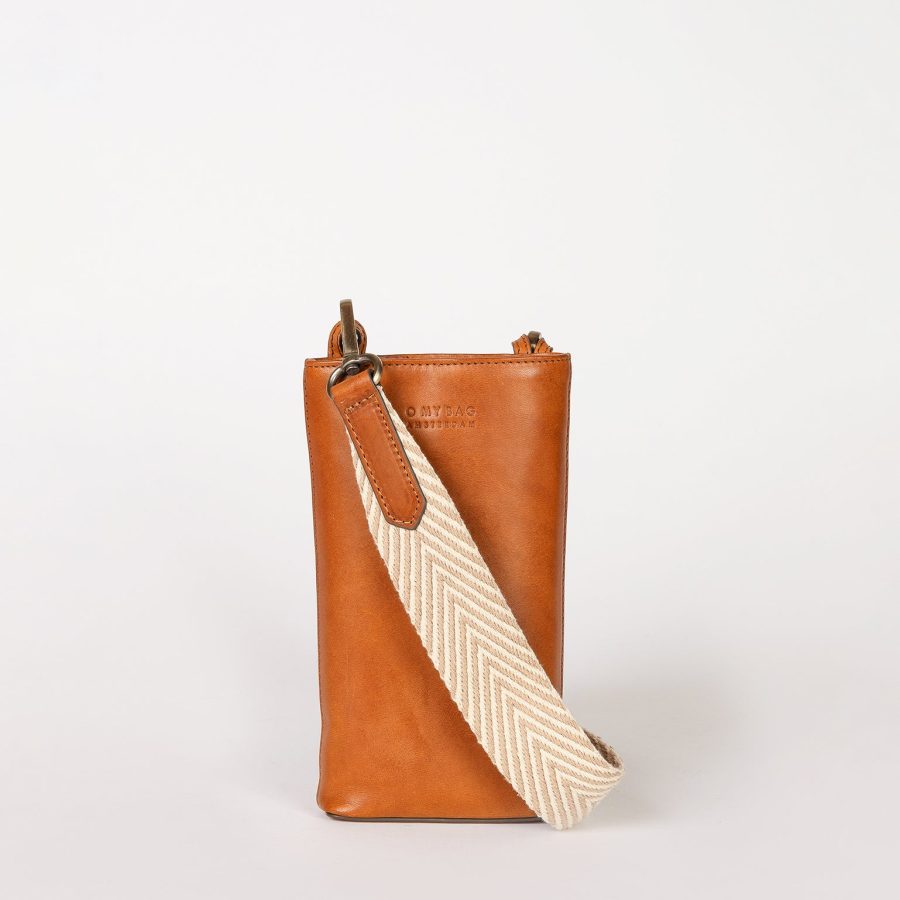 O My Bag - Mobilväska Charlie Phone Bag Cognac