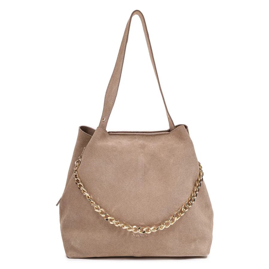 Nunoo - Chiara Suede w. Gold Beige
