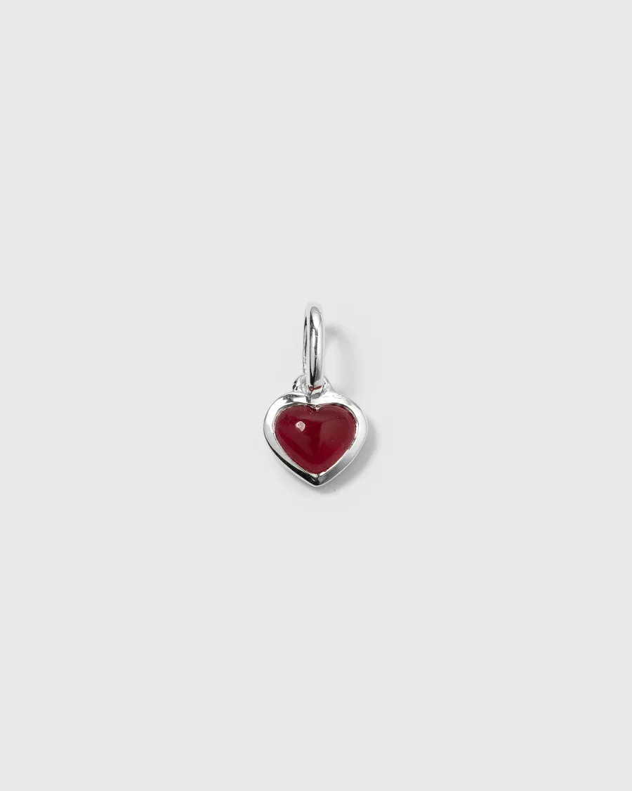 Syster P - Beloved Heart Pendant Silver, Pink Quartz