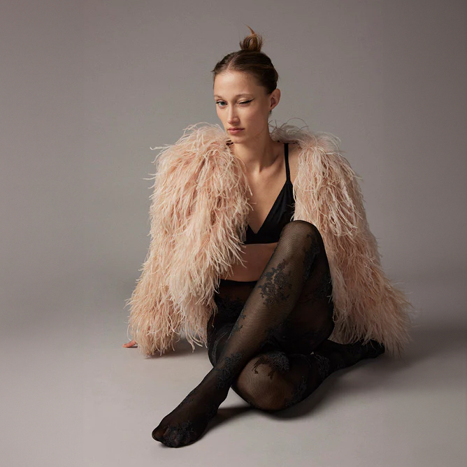 Vouge - Tights Violet 40 Black