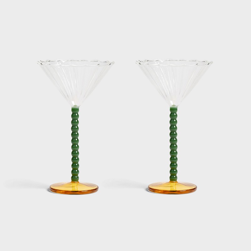 &klevering - Glas Coupe Perle 2-pack