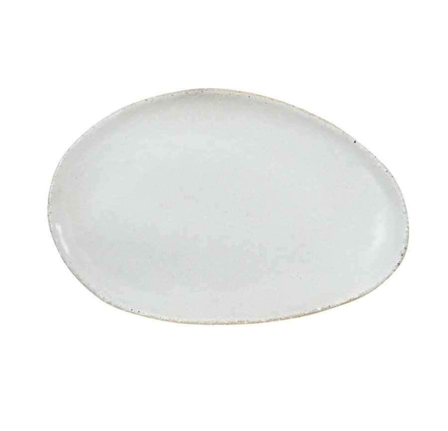 Jars Ceramics - Ovalt Uppläggningsfat S Wabi Blanc