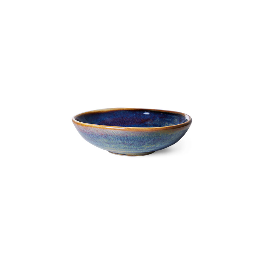 HK Living - Chef Ceramics Small Dish Rustic Blue