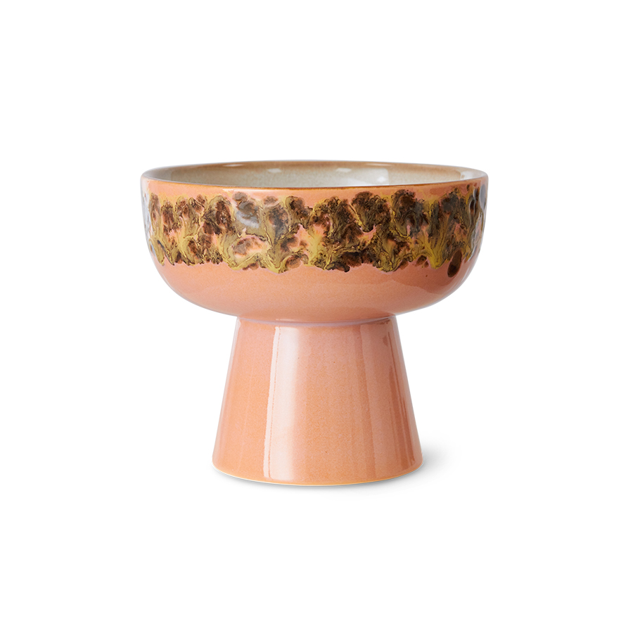 HK Living – 70s ceramics Tapasskål på fot L Lush