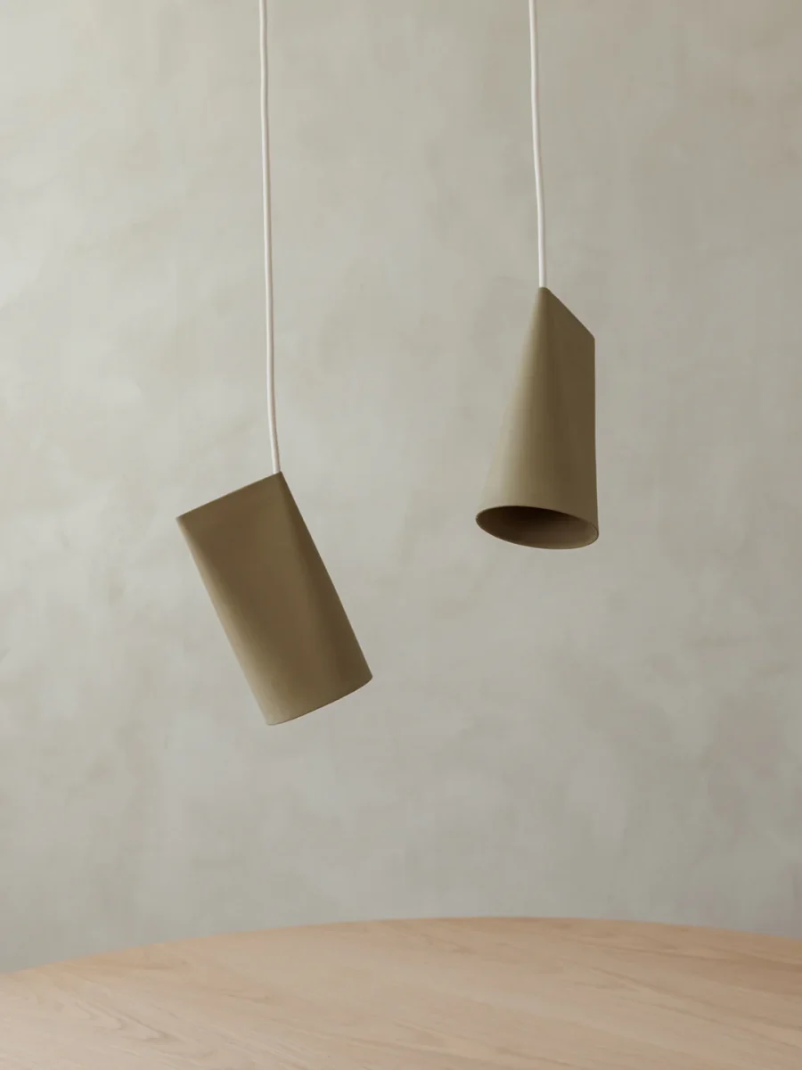 Moebe - Ceramic Pendant Narrow, Olive - Bild 2