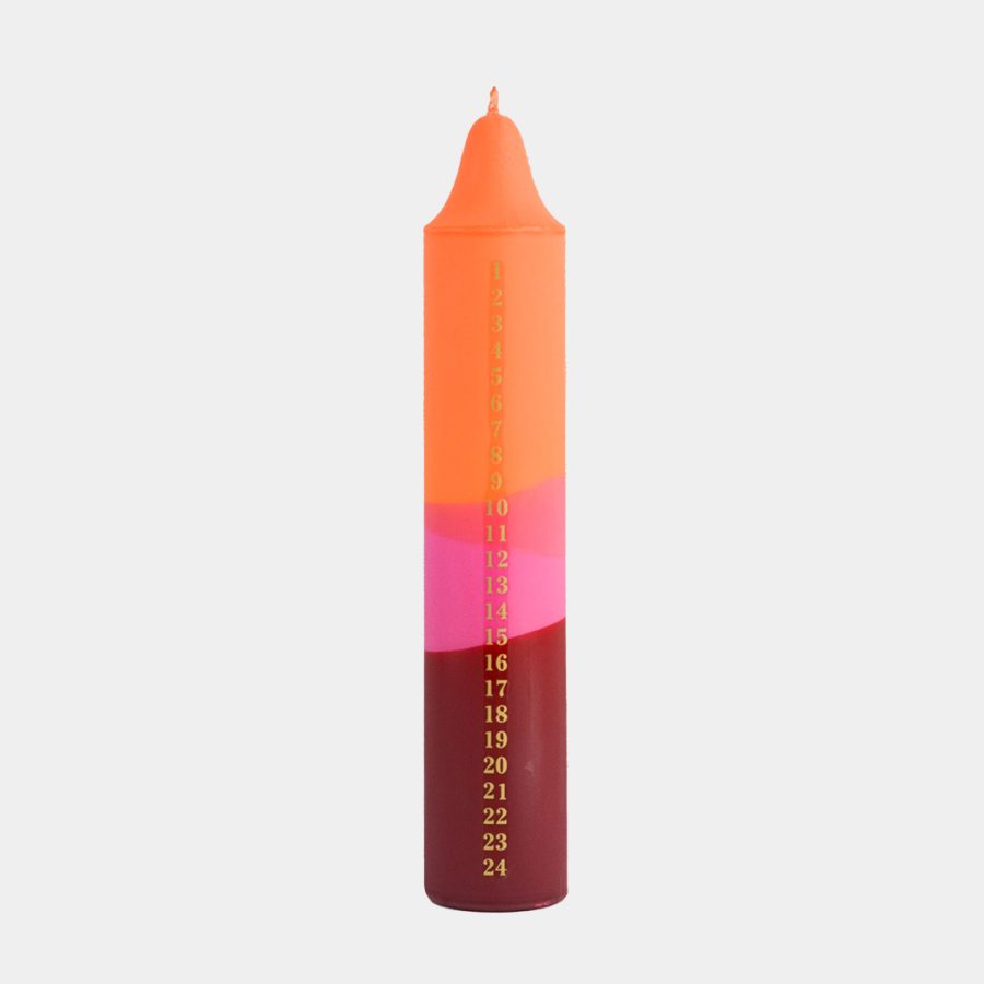 Nordtrice - Kalenderljus Orange / Pink / Dark pink
