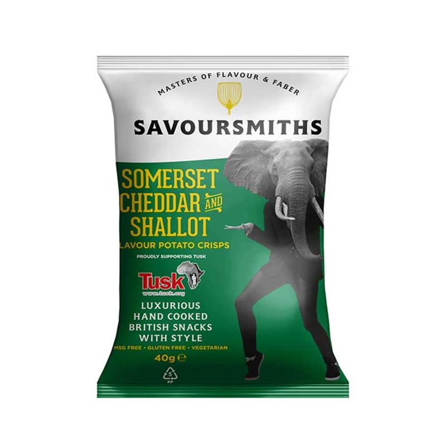 Savoursmiths - Cheddar & schalottenlökchips 150g