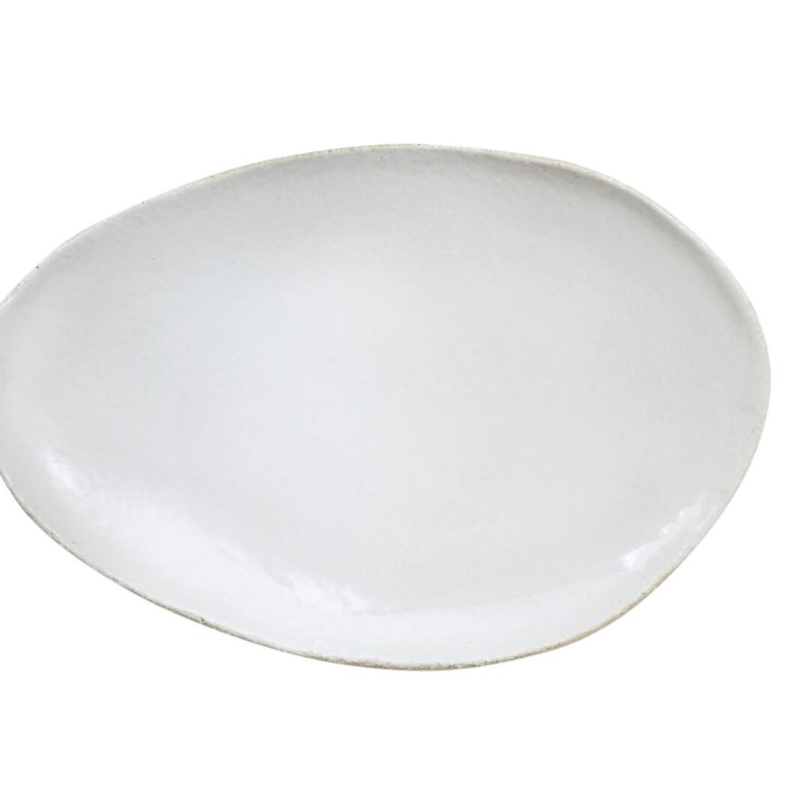 Jars Ceramics - Ovalt Uppläggningsfat L Wabi Blanc