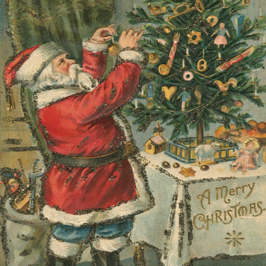 Santa Trims the Tree Puzzle