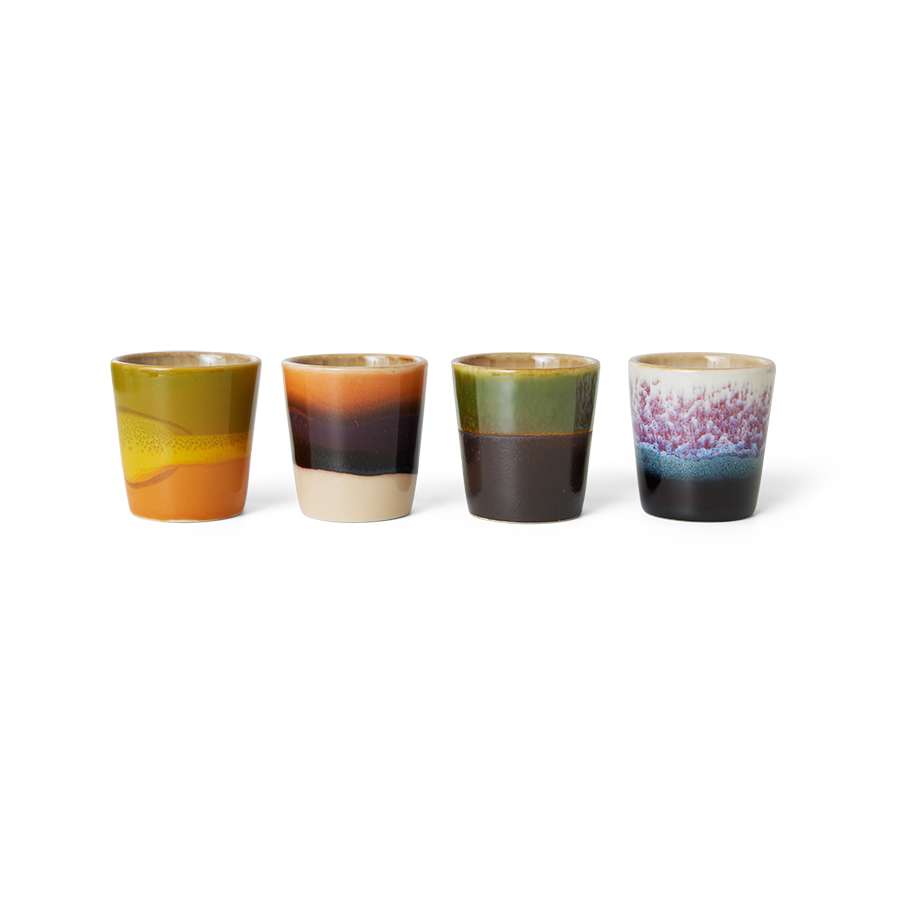 HK Living - 70s ceramics Äggkoppar island 4-pack