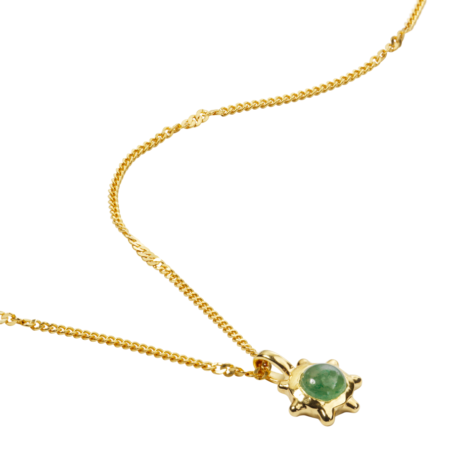 Syster P - Florentina Halsband Grön Jade Guld