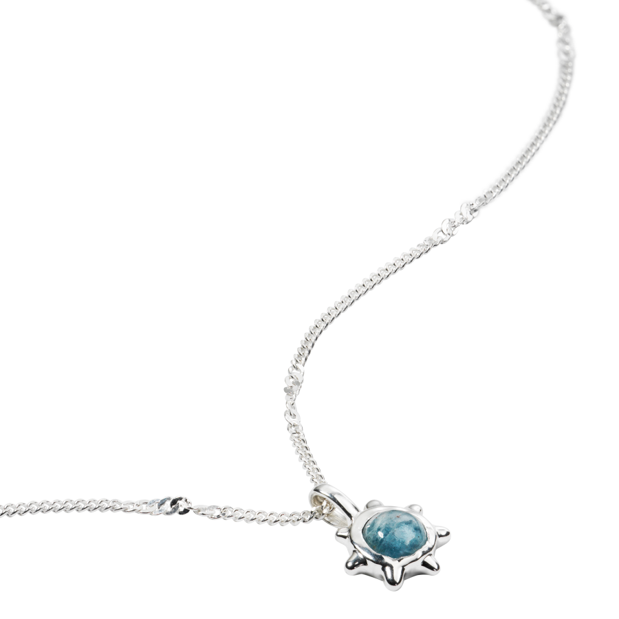 Syster P - Florentina Halsband Aquamarin Silver