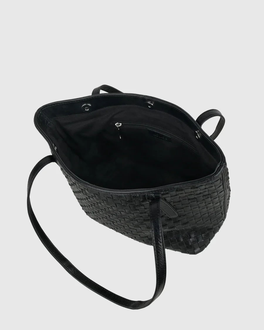 Nunoo - Shopper Braided Village, Black - Bild 3
