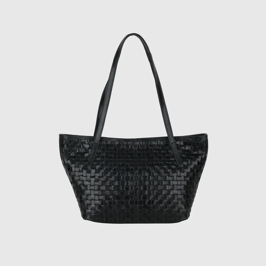 Nunoo - Shopper Braided Village, Black