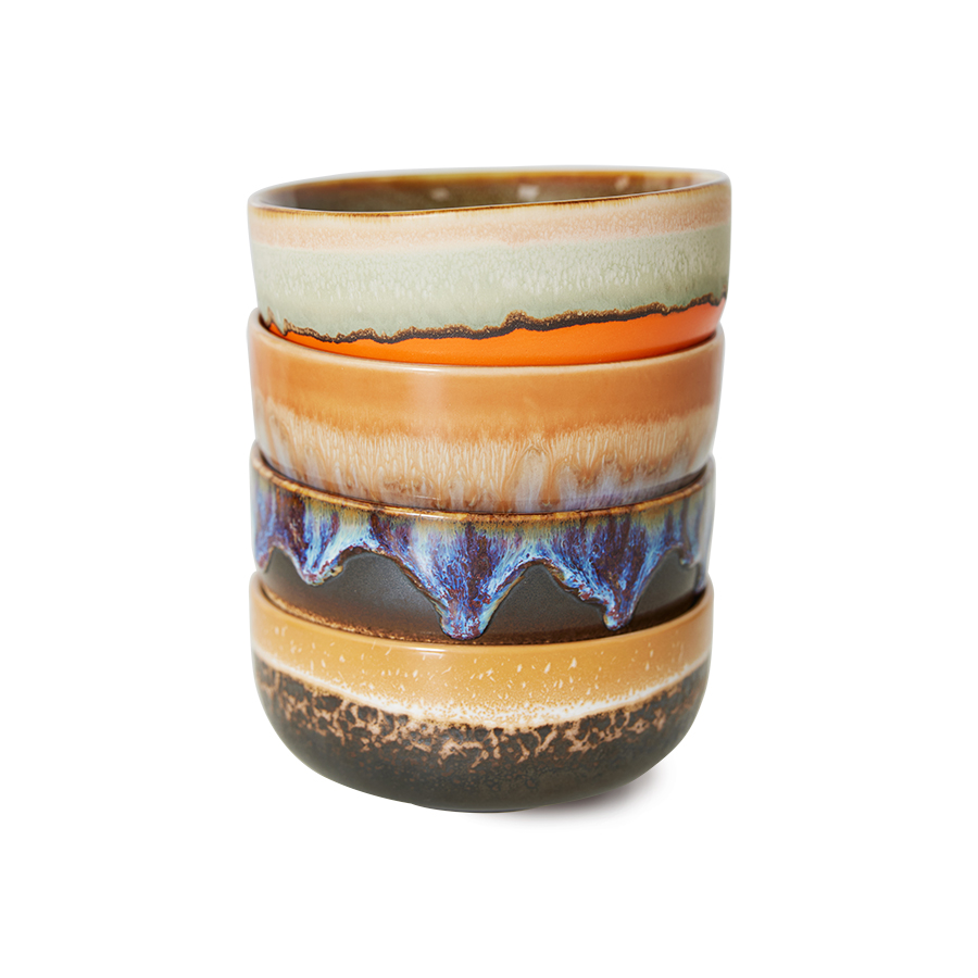 HK Living – 70s ceramics Skålar XS Sierra 4-pack