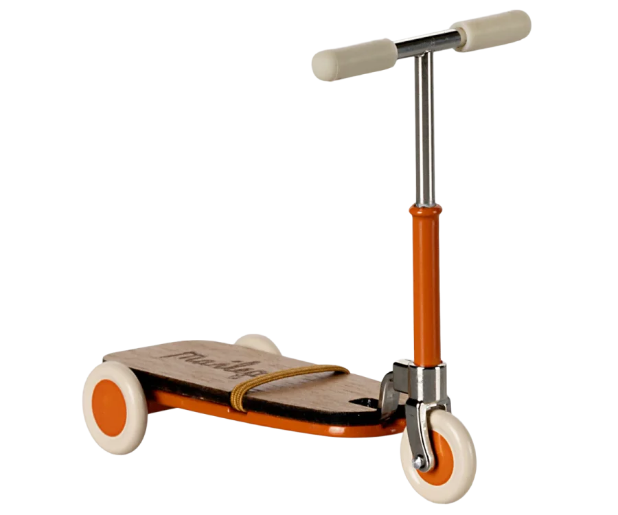 Maileg - Kick board, Mouse - Orange