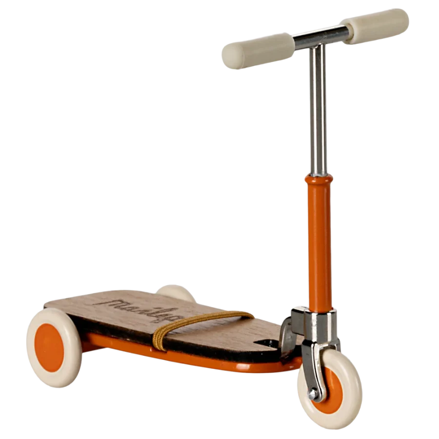 Maileg - Kick board, Mouse - Orange