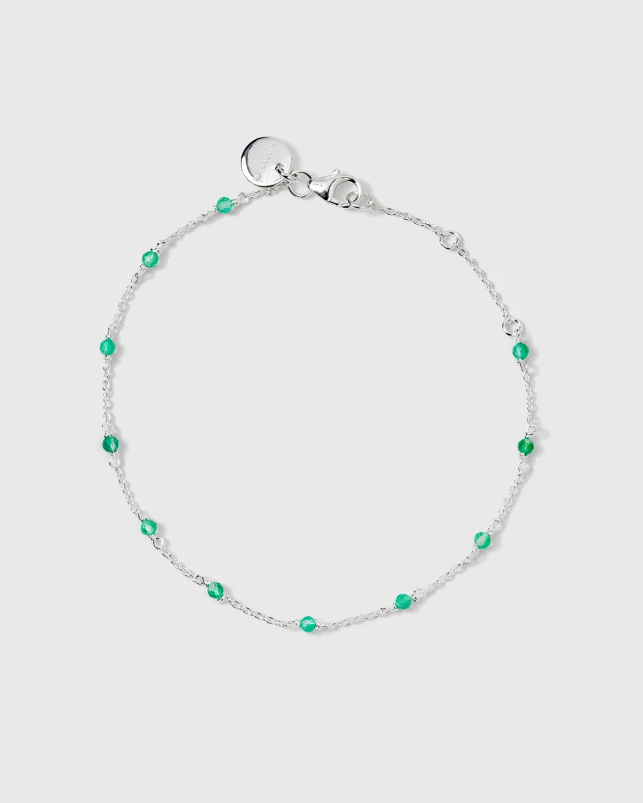 Syster P - Armband Santa Monica Green Silver