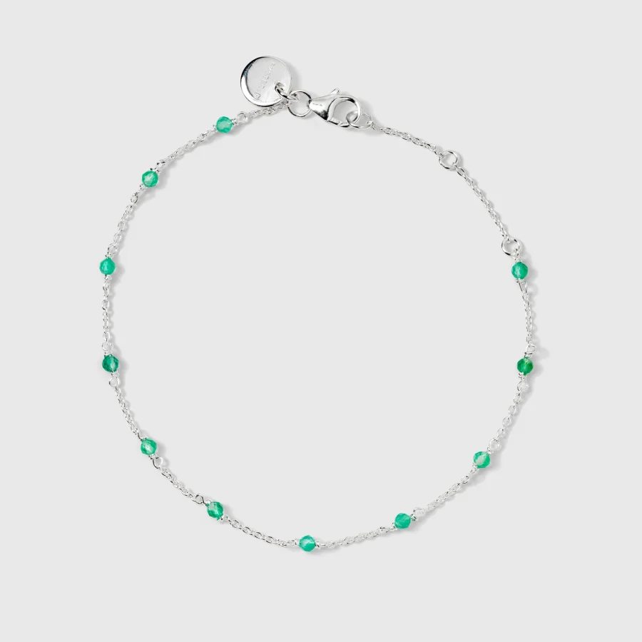 Syster P - Armband Santa Monica Green Silver