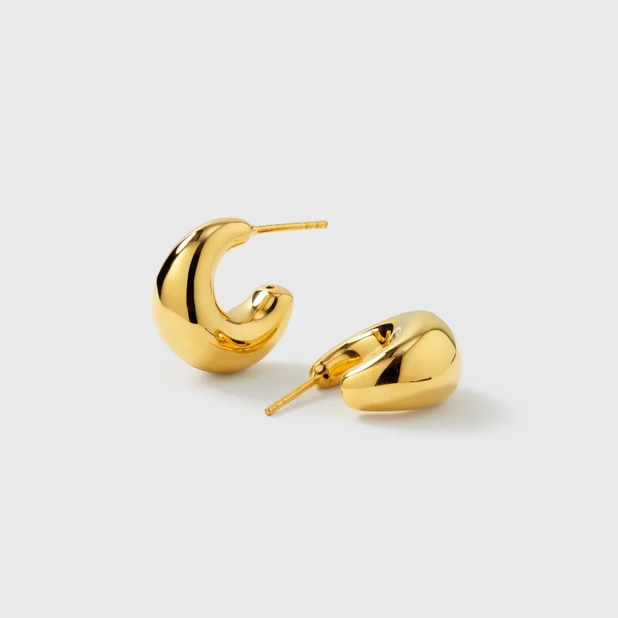 Syster P - Bolded Little Sis  Earrings Gold