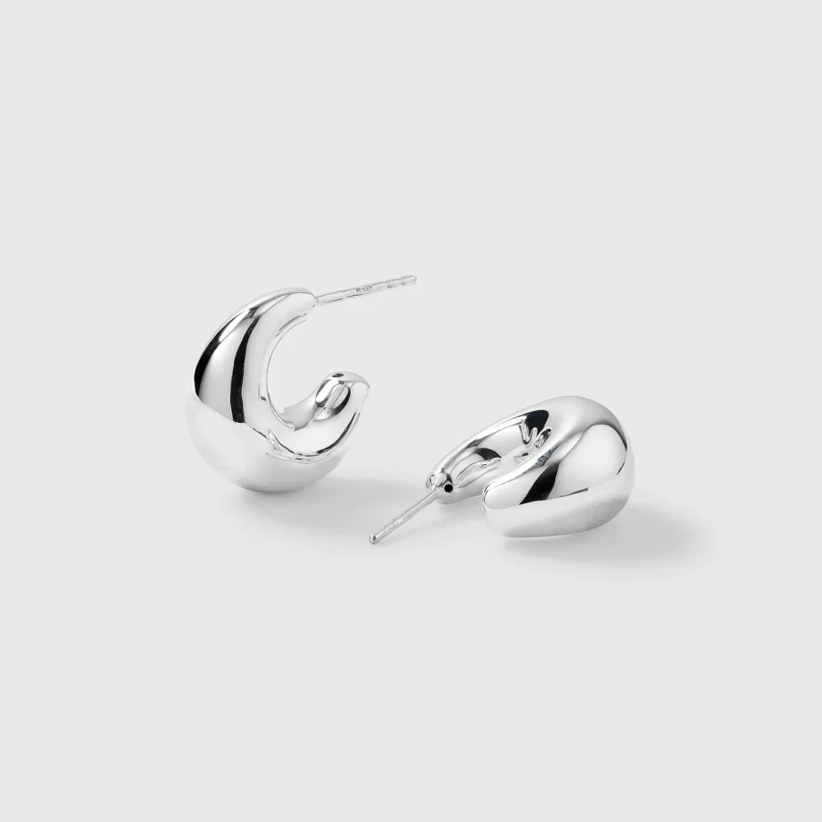 Syster P - Bolded Little Sis Earrings Silver