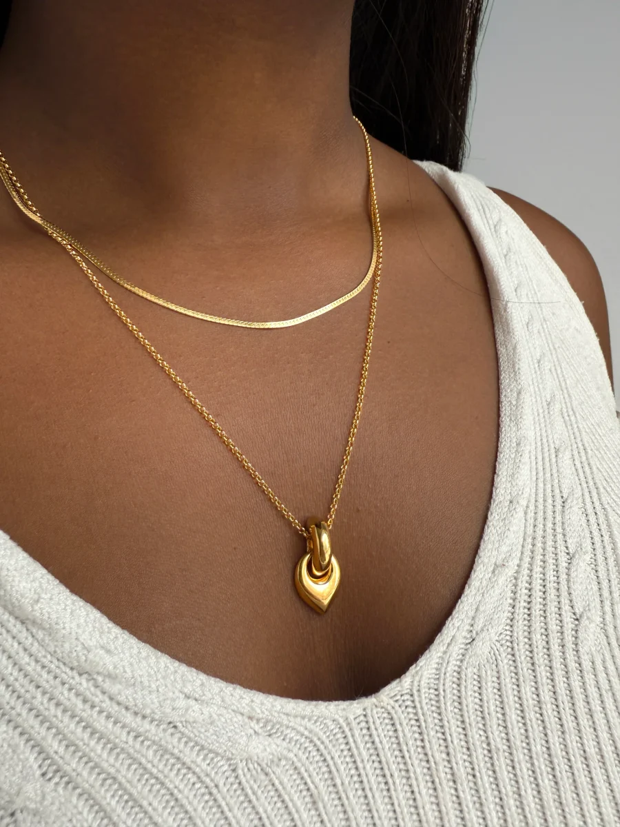 Syster P - Halsband Melinda Long Guld - Bild 2