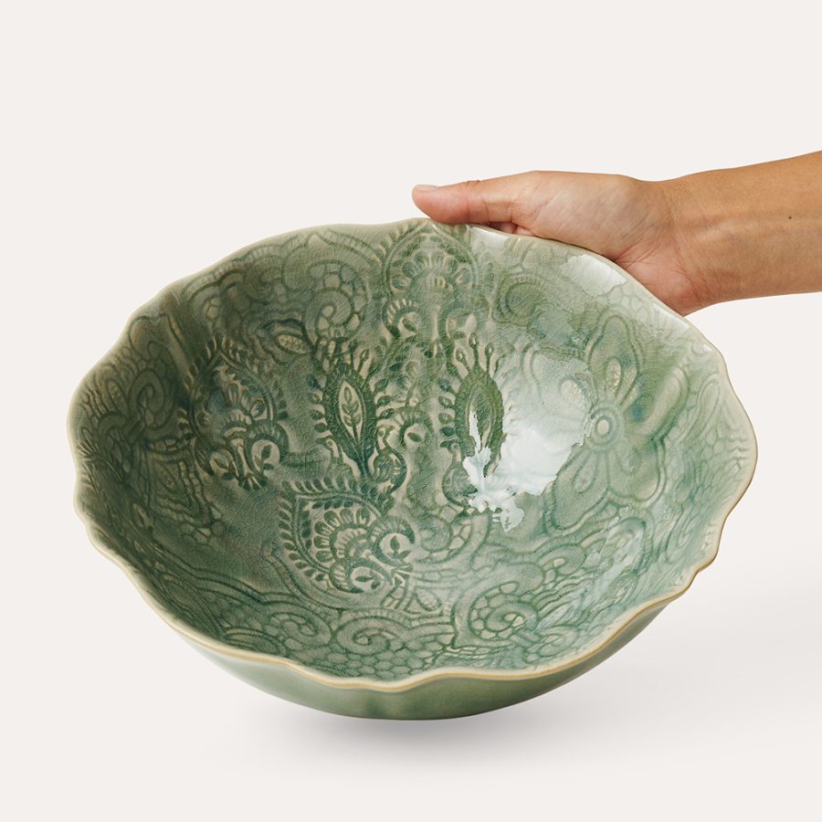 Sthål - Salladsskål Arabesque, Antique