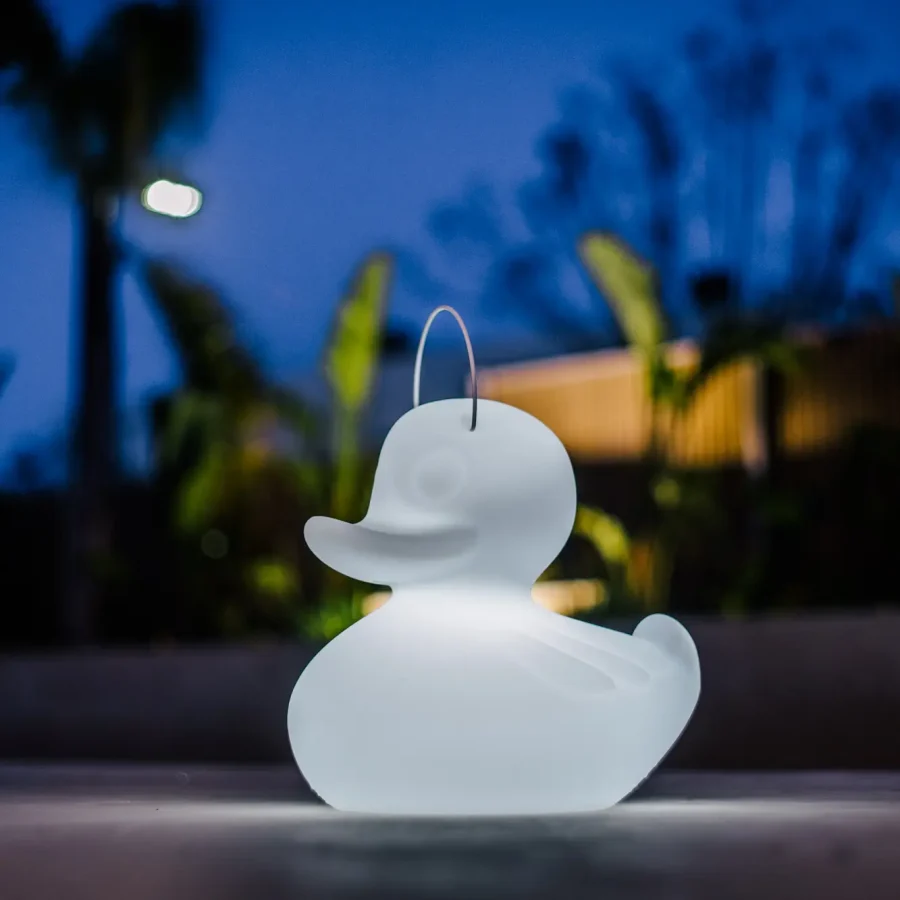Goodnight Light - The Duck Duck Lamp Small White 31cm - Floating