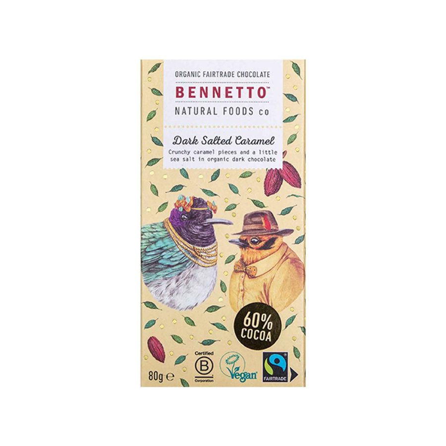 Bennetto - Chokladkaka 60% Dark Salted Caramel