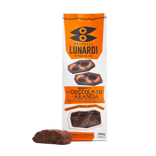 Fratelli Lunardi – Biscotti Choklad/Apelsin, 200g