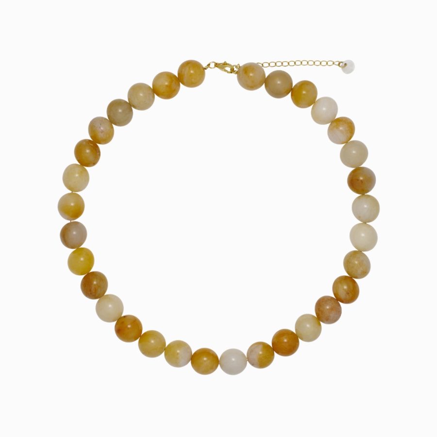 Soï - Halsband Faro, Orange Aventurine 12mm