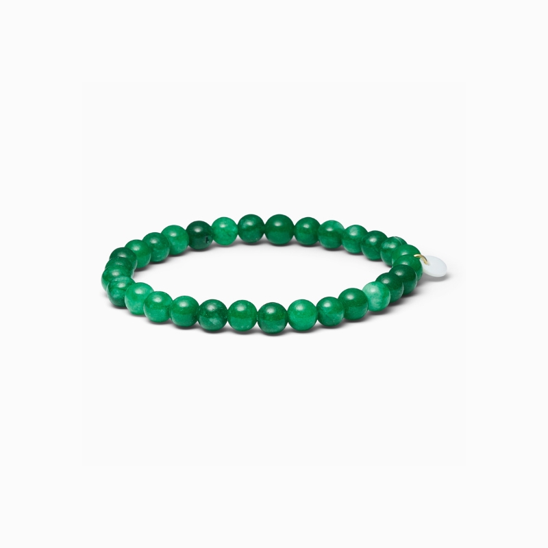 Soï - Armband Luck, Green Jade 6mm