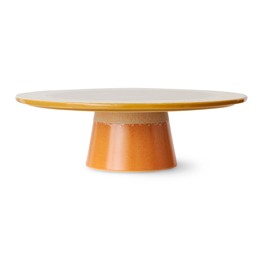 HK Living – 70s ceramics Tårtfat Plateau XL Papaya