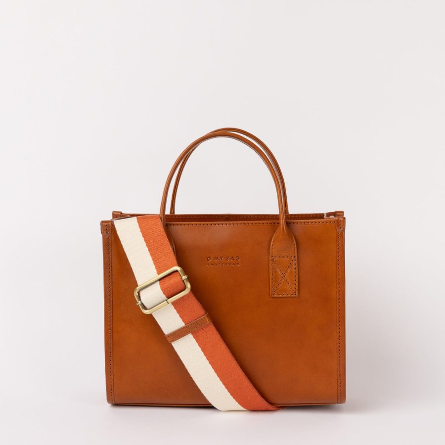 O My Bag - Handväska Jackie Midi Cognac Classic Leather